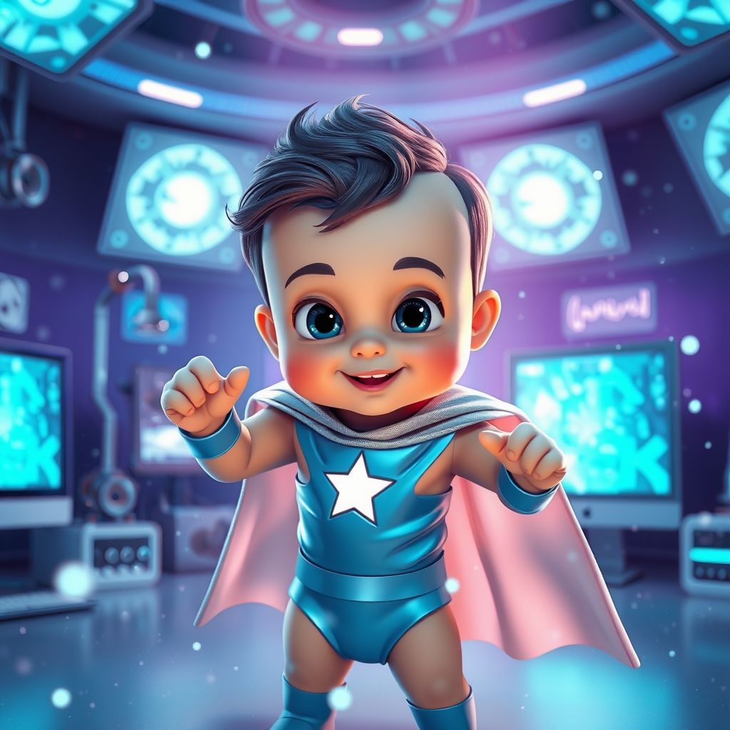 การใช้ CGI ในการสร้าง Baby Hero